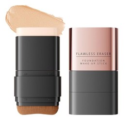 SKYVII Korean Cosmetics Foundation Stick with Brush, Women and Men Foundation Stick with Brush, M-Shaped Brush Head Double Head Design, Multiple Uses in One Point, High Fit, Waterproof and Sweatproof,