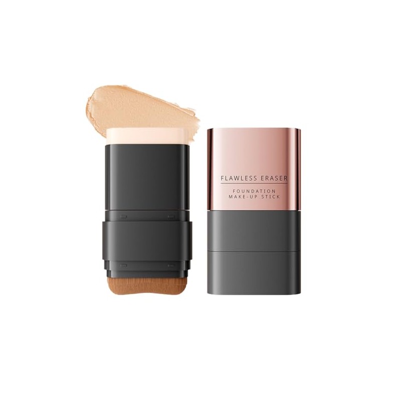 SKYVII Korean Cosmetics Foundation Stick with Brush, Women and Men