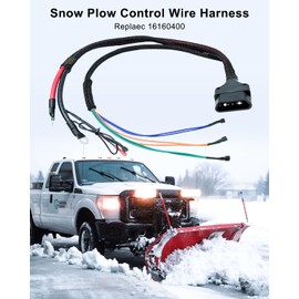 Plow Side Control Harness Compatible with CM100 EX75 EX80 EX85 MD68 Spreader, Snow Plow Wire Replace 16160400