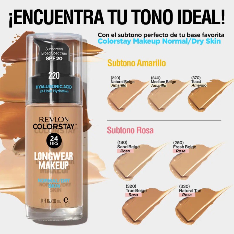 Revlon Base Maquillaje Liquido Colorstay Normal/seco Tono Nude