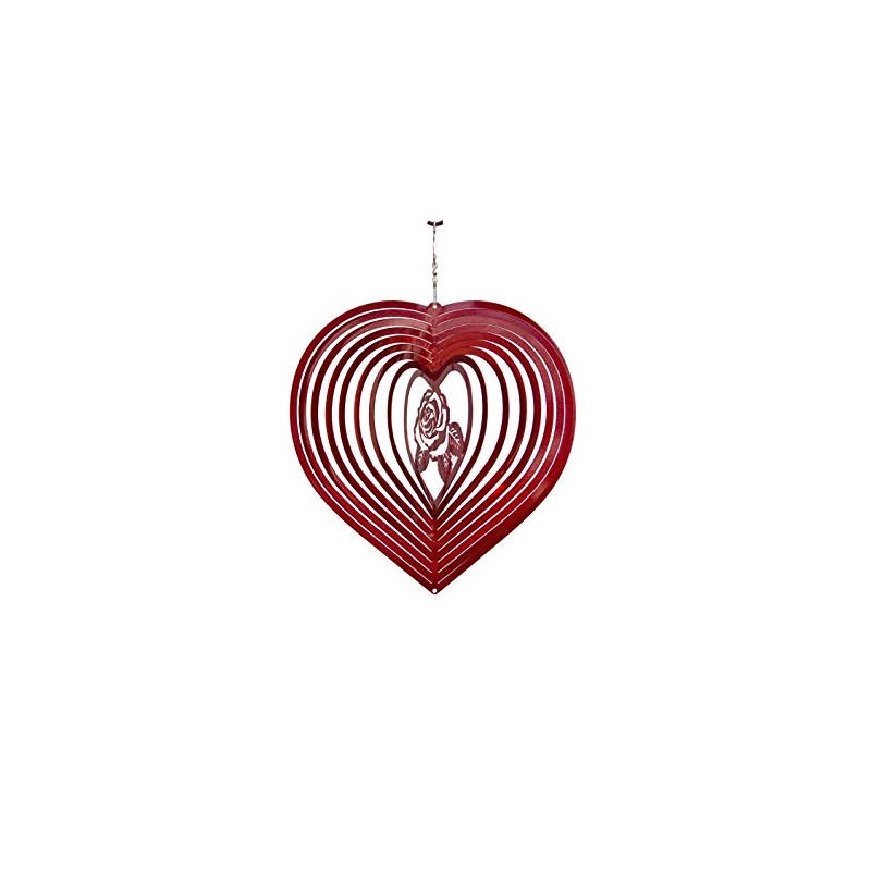 Home2Garden Heart Rose Spinner - Red