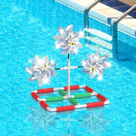 Piscina disuasorio de pájaros, molino de viento reflectante flotante dispositivos de susto de pájaros, mantener a los pájaros/patos/garzas/palomas... lejos de su piscina, barco, patio trasero