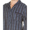 Haigman Brushed Cotton Nightshirt 7394-2 Blue/Grey Stripe 2XL
