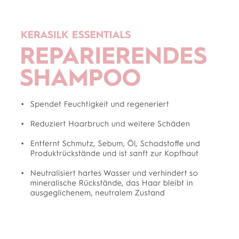 Kerasilk Essential Repairing Shampoo for Stressed and Damaged Hair, 250