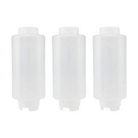 Creative Mark Cylo FIFO Squeeze Bottle -Empty - 3 Pack - 32 oz. Inverted Squeeze Bottle with Air-Tight Non-Drip Silicone Valve; Acrylic Paint, Sauce & Condiment Bottles for Painters and Food Industry