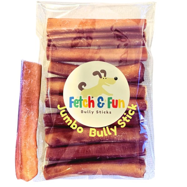FETCH & FUN BULLY STICKS - Extra Thick 6 Inch