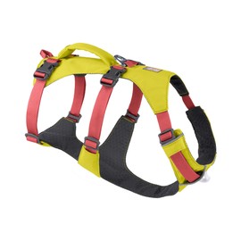 Ruffwear Flagline Dog Harness with Handle, Lightweight Adjustable Walking Harness, 3 Lead Attachment Points, Reinforced Webbing and Strong Metal V-Ring, Lichen Green (Medium, 69-81 cm)
