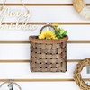 SHCMSADO Bamboo Storage Basket for Wall Woven Mounted Basket for