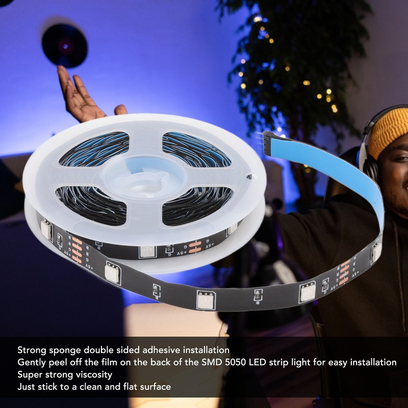 WiFi RGB Strip Lights Multifunction APP Control Dimmable 5050 Smart