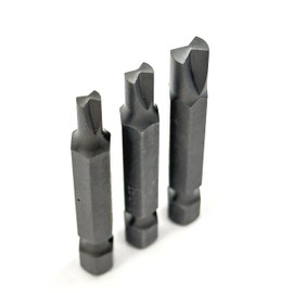 OHIY Type G Clutch Bits Set fits Vintage American Cars, S2 Steel, 3 Sizes 5/32" 3/16" 1/4" Full Size 2" Long 1/4" Hex Shank