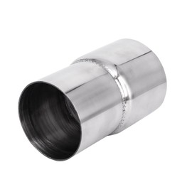 Exhaust Pipe Adapter Stainless Steel Exhaust Connector Connection Pipe Reducer Dilator Car Exhaust Pipe Modification (60mm-66mm)