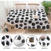 Beabes Polka Dot Dinner Table Cloths Black Polka Dots Decorative