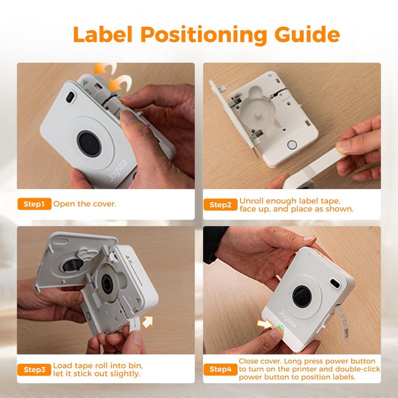 Joysea OP1 Label Maker Machine with Tape, Wireless Small Label