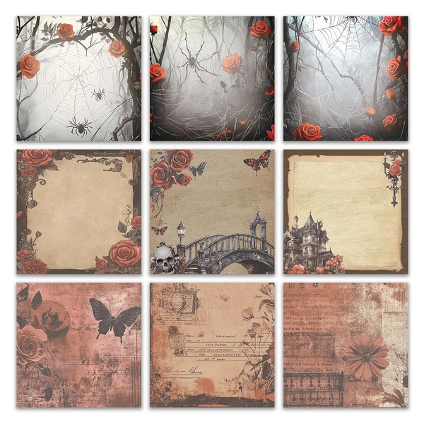 9 PCS Retro Sticky Notes 3x3 Cute and Aesthetic Post