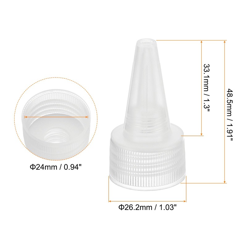 PATIKIL Twist Bottle Caps, 36Pcs 24/410 Squeeze Bottle Cap Replacement