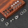 12 Pairs Stainless Steel Magnetic Stud Earrings for Men Women