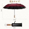 British Men's Umbrella, 10 Ribs, Natural Wood Handle (Beautiful Wood