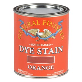General Finishes Water Based Dye, 1 Quart, Orange