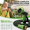 NON-EXPANDABLE Garden Hose 25 FT, Heavy Duty Steel Metal Flexible