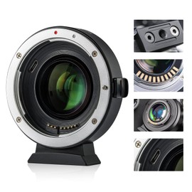 VILTROX EF-EOS M2 Adapter Lens Electronic Auto Focus EF-M Adapter AF Converter 0.71x Speed Booster for Canon EOS EF/EF-S Lens to Canon M Mount EOS M2 M3 M5 M6 M50 M50II M100 M2 M3 M10 II