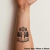 'Racing Car' Temporary Tattoo - Water Resistant, Skin-Safe, Non-Toxic Transfer