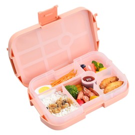 Tinsellns Lunch Box Microwaveable Bento Lunch Box Lunch Box Kids Lunchbox Lunch Box with Compartments for Children (Pink)