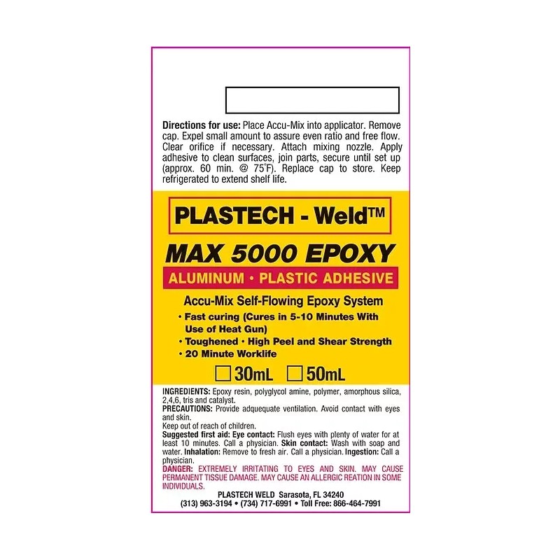 Trojan Radiator Supply Plastech Weld Radiator epoxy for Metal and
