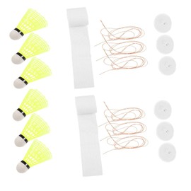 2 Set Badminton Trainer Tools,Trainer Tennis Indoor,Self Training, Practice at Home,ProfessionalTraining Set with Rebound