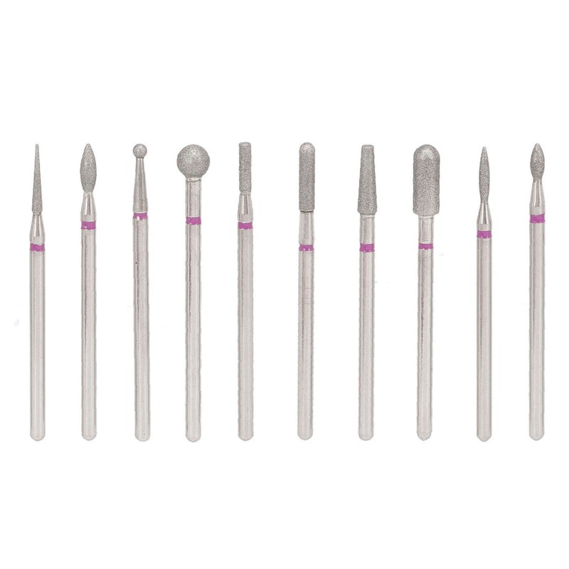 10pcs Nail Drill Bit Set Professional Home Salon Emery Cuticle