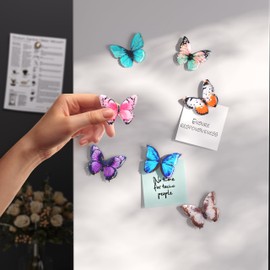 Refrigerator Magnets Butterfly Fridge Magnet Cute Magnets for Fridge – Set of 14, Realistic Design Magnets Creative and Colorful Magnetic Kitchen Decor