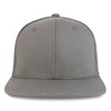 Trendy Apparel Shop Plain Solid Cotton Mesh Flatbill Snapback Cap