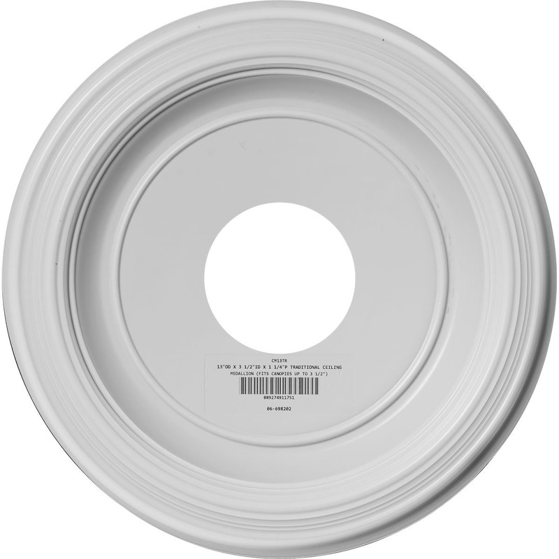 Ekena Millwork 13"OD x 3 1/2"ID x 1 1/4"P Traditional