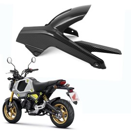 Mokuo Motorcyle Fairing Parts,Rear Fender in ABS Material Compatible with 2021-2024 Honda Grom Msx 125 SF,Carbon Fibre Color