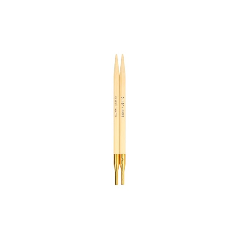 Addi Click Interchangeable Needle Tips Bamboo 6.00mm - 1pc