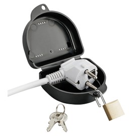 haggiy Plug Safe Medium for Large/Thick Plugs - The Lockable Box for Big Plugs (Black)