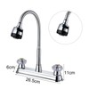 Kitchen Sink Faucet with Pull Down Sprayer Cold and Hot