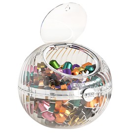 nutaito Large Capacity K Cup Holder Organizer with Lid - Clear Coffee Pod Storage for Kitchen Counter and Office Desktop, Coffee Bar Accessories ＆Decor