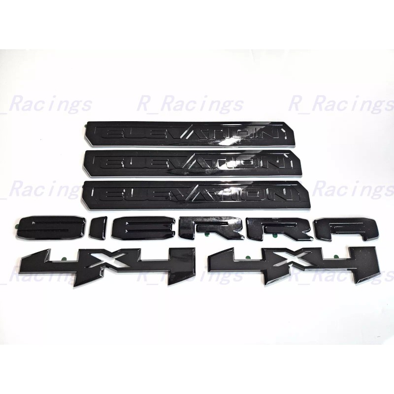 GMC Overlay 6PCS Gloss black Door Rear Sierra Elevation 4x4