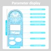 2Pcs Multifunctional Geometric Ruler, Upgraded Drawing Ruler Geometric Blue Drawing