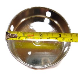 Drilax 3-1/2 inch Diamond Hole Saw Drill Bit Ceramic Porcelain Tile Glass Granite, Quartz Coated Tip Drilling Core 3 1/2 Inches in