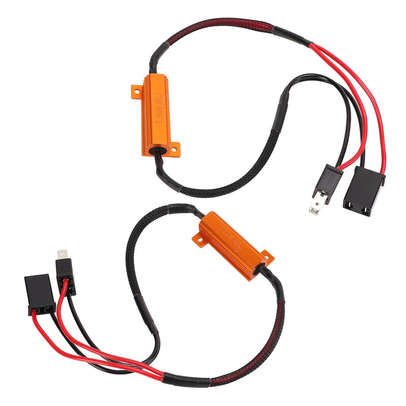 LED Decoder H7 Aluminum Housing Single Resistance Wire LED Headlight