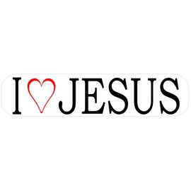 I Love Jesus Decal Sticker Vinyl Bumper Window