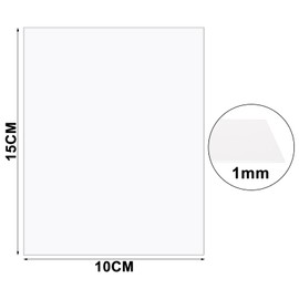 ASelected 20 Stück Acrylglas Platte Transparentes Plexiglas 10 x 15 CM 1 MM Acrylplatten Acrylplatte für Fotorahmen Malerei DIY-Basteln Tischaufsteller