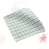 OHPHCALL Cotton Yarn Rag Lint-Plaid Kitchen Towel Non-Stick Absorbent Tea