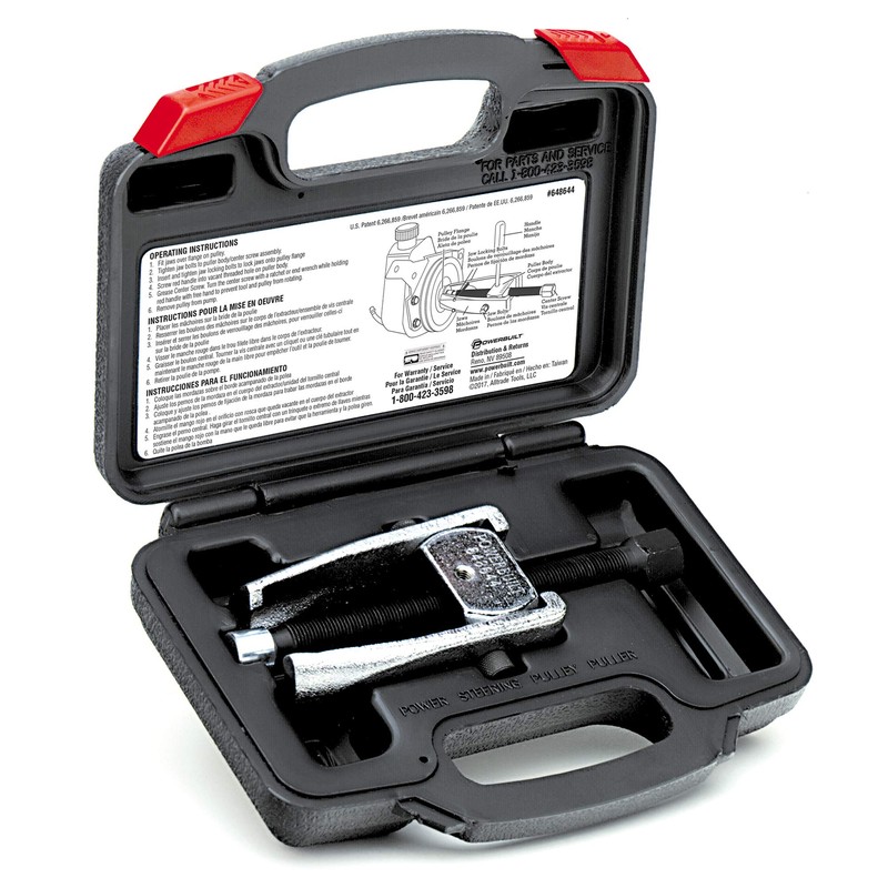Powerbuilt Power Steering Pulley Remover Tool Set, Jaws Lock for