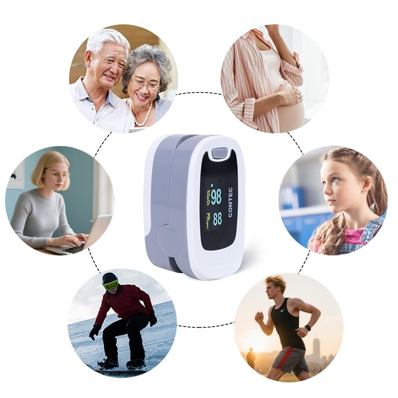 CONTEC CMS50NA Pulse Oximeter Fingertip Blood Oxygen Saturation Monitor SpO2