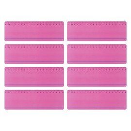 Dyslexia Tools for Kids, 8 Pieces Guided Reading Strips with Pink Colored Overlays, Reading Tracking Rulers for Dyslexia, ADHD, Visual Stress