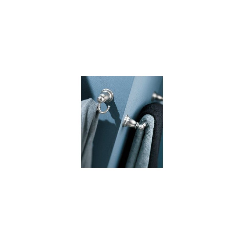 Moen YB5424WR Kingsley 24-Inch Bathroom Single Towel Bar, Wrought Iron