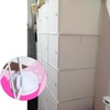 Joyangy 16-Pack Plastic Grid Organizer Connectors for Modular Closet Storage