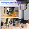 2-5/8"(66.7mm) Forstner Drill Bits,3-Cutter Tungsten Carbide Tipped Forstner Bit for